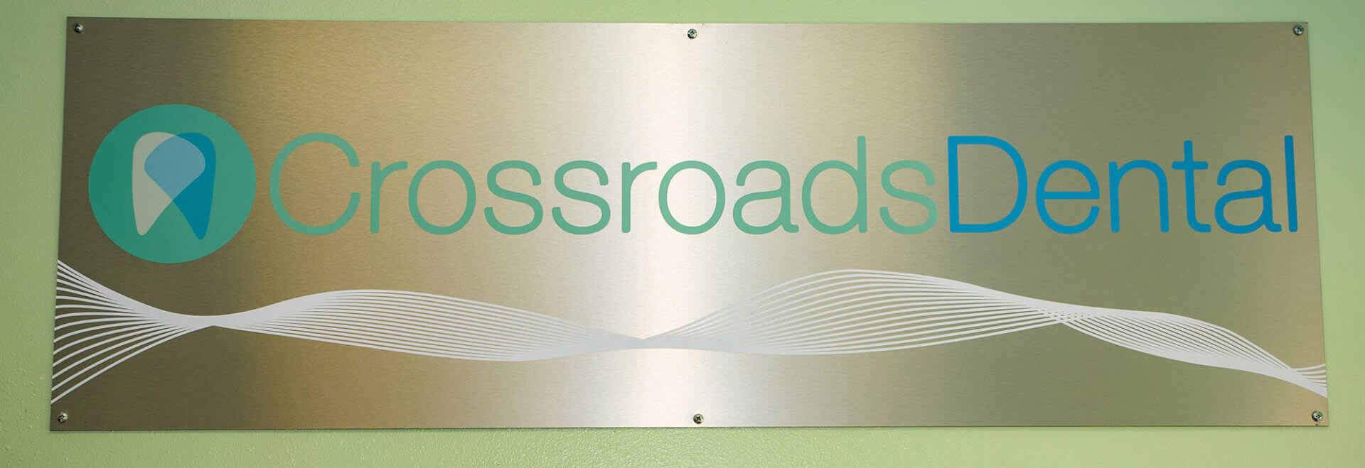 Crossroads Dental office logo sign